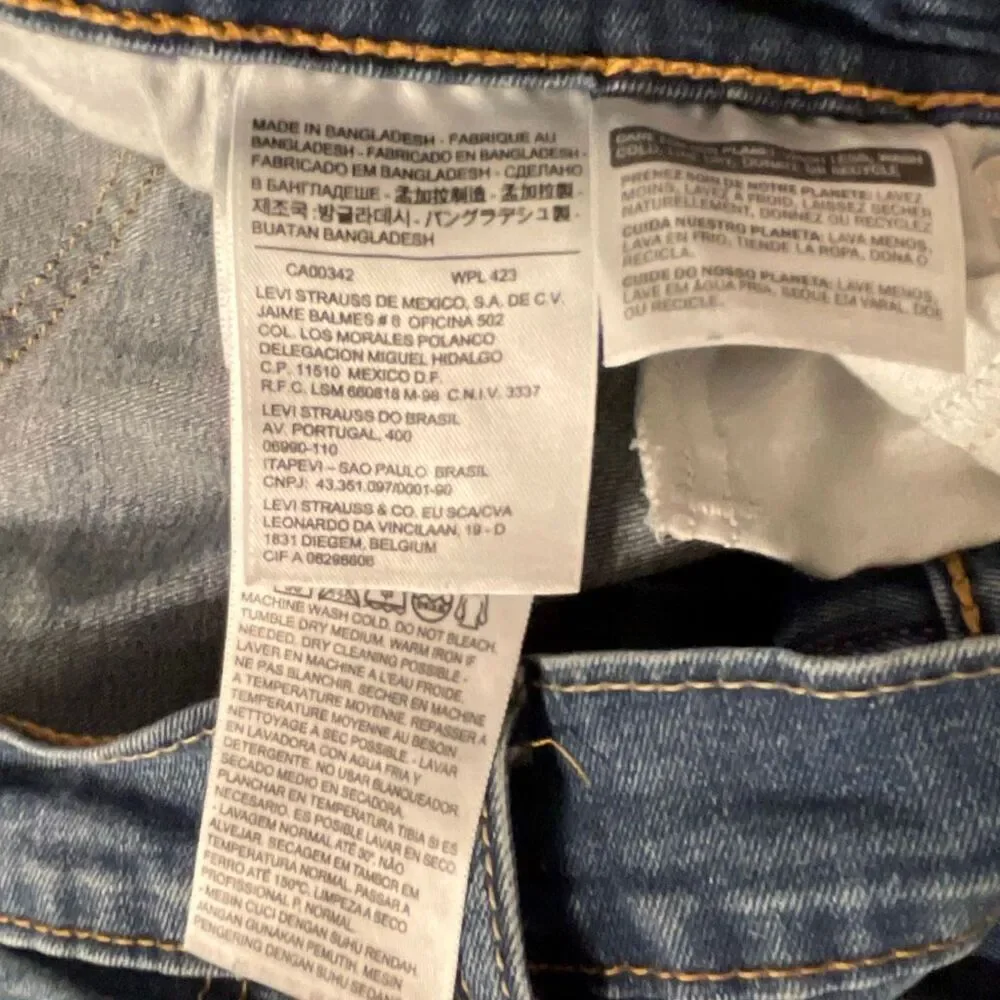 Levi’s 524 Too Super-low Womens Deconstructed Jeans - Picture 11 of 13